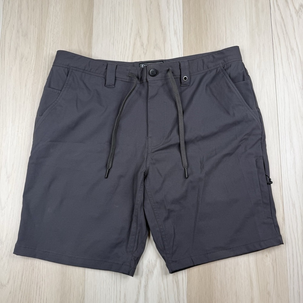 686 Everywhere Hybrid Shorts Mens 34 Charcoal Gray Tech Stretch Outdoor RFID
